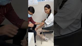 Rakhi ka Blood test karana pada😬  shorts minivlog vlog doctor [upl. by Frankel]