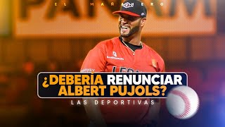 ¿Debería renunciar Albert Pujols  Las Deportivas [upl. by Anileva]