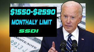 1550  2590 Monthly Income Limits for SSDI  Social Security Disability [upl. by Harilda130]