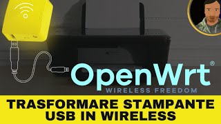 Configurare OpenWRT trasformando una stampate USB in wireless GLMT300N [upl. by Ole152]