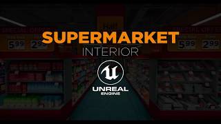 Supermarket interior on Unreal engine 4 [upl. by Shermy]