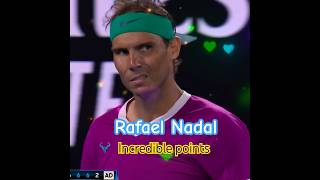 Rafael Nadal ❤️ Incredible points 😍👍⭐ [upl. by Tterag400]