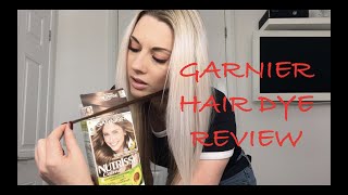 Garnier brown hair dye review3 [upl. by Eniamerej]