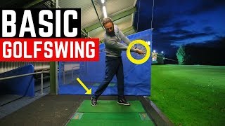 THE MOST BASIC GOLF SWING IN SLOW MOTION [upl. by Horton134]