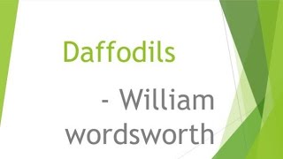 Daffodils by William Wordsworth in Tamil [upl. by Cynthy440]