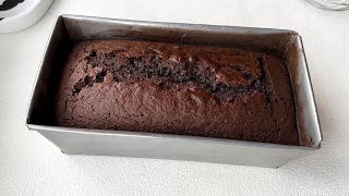 EASY CHOCOLATE LOAF CAKE RECIPE [upl. by Nilrac]