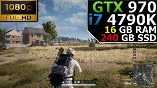 PlayerUnknowns Battlegrounds  1080p  GTX 970  i7 4790K  16GB RAM  240GB SSD [upl. by Anilram]