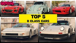 Top 5 Best B Class Cars in NFS Unbound Online Volume 8 [upl. by Sapers]