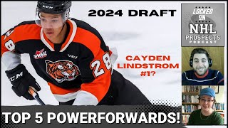 2024 NHL DRAFT TOP 5 POWERFORWARDS  Class Full With This Highly Sought After Profile [upl. by Marten]