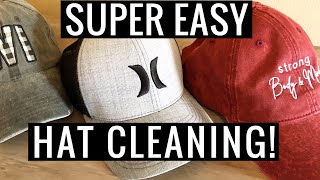 How to Clean any HAT without Ruining it Removes Stains amp Sweat too  Andrea Jean Cleaning [upl. by Margaretta]