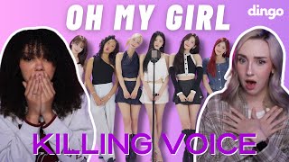 COUPLE REACTS TO OH MY GIRL 오마이걸  Killing Voice  Dingo Music [upl. by Chickie]