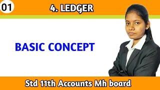 Book keeping and accountancy class 11th chapter 4 ledger Basic Concept lecture 1 [upl. by Aileda]