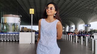 Actress Sobhita Dhulipala Spotted  Mumbai Airport  MS Talkies [upl. by Ettesil701]