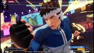 KOF XV  bearface Elizabeth B Jenet Hinako vs casicaeKenko Ralf Shingo Andy [upl. by Xuerd]