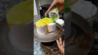 heart shape yellow cream cake recipes heart shape cake [upl. by Comras380]