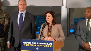 Governor Hochul announces new measures in fighting subway crime [upl. by Llerraf]