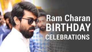 Ram Charan Birthday Celebrations 2017  Sai Dharam Tej amp Allu Aravind Celebrate Ram Charan Birthday [upl. by Lotty]