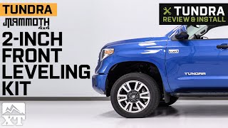 20072021 Tundra Mammoth 2Inch Front Leveling Kit Review amp Install [upl. by Odlonyer]