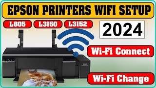 How to setup wifi in Epson L805 photo printer  Epson L805 [upl. by Pinkerton774]