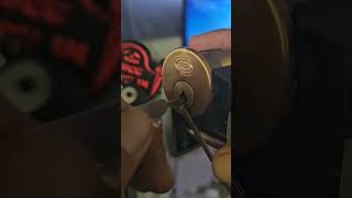 corbin mortise cylinder raked locksport lockpicks covertentry lockpicking lockpickingtools [upl. by Lalita]