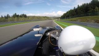 1955 CooperJaguar T38 YPK 400 Spa Sept 2014 First Few Laps [upl. by Airegin]