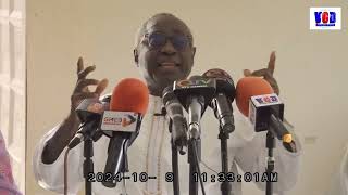 Halifa Sallah Calls for Accountability on Gambia’s Economic Challenges in a Press Conference [upl. by Nissy]