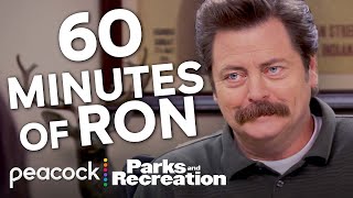 60 Minutes Of Iconic Ron Swanson Moments  Parks and Recreation [upl. by Hsilgne]