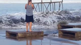 Durban beach Closed Due to GIGANTIC WAVES TSUNAMI A must SEE [upl. by Long]