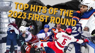 NHL Biggest Hits of the 1st Round 2023 [upl. by Eversole]