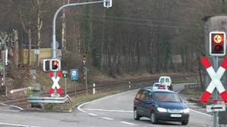 20080125 OSB nach Achern am Bahnübergang in Furschenbach [upl. by Netram]