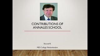 Contributions of Annales School [upl. by Peedus]