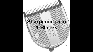 Sharpening 5 in 1 Clipper Blades [upl. by Darrey]