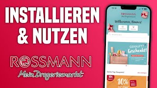 Rossmann App installieren amp nutzen  Rossmann App Konto erstellen [upl. by Welby892]