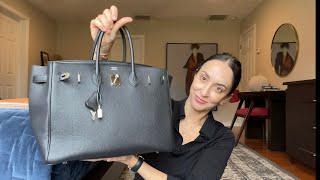 Hermès Birkin 35 Review  What Fits Pros and Cons [upl. by Truscott740]