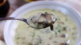 Cream of Mushroom Soup  Its Only Food w Chef John Politte [upl. by Eltsyrk]