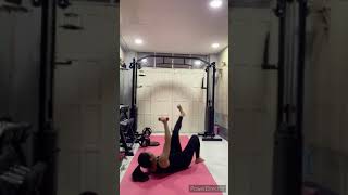 Toe Tap Crunches Abs Workout [upl. by Akerdna]