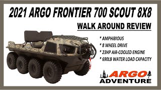 2021 ARGO FRONTIER 700 SCOUT 8X8 MODEL REVIEW  ARGO ADVENTURE [upl. by Ahseiyk]