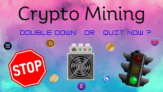 Crypto Mining  Double Down or Quit Now [upl. by Herby]