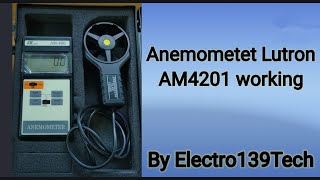 Anemometer Lutron AM4201 working in industries [upl. by Nyrroc404]