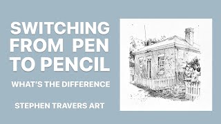 Whats the Difference Drawing in Pencil or Pen [upl. by Heyman]