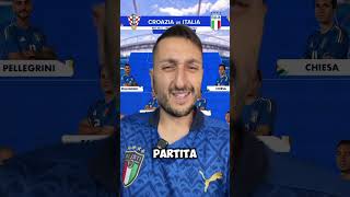 🔮 CROAZIAITALIA il mio PRONOSTICO‼️😱 croazia italia euro2024 calcio football perte [upl. by Juanne]