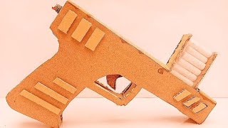 How to make a Cardboard Gun  Ingenious Idea amp New Style Gun with cardboard [upl. by Ahtis642]