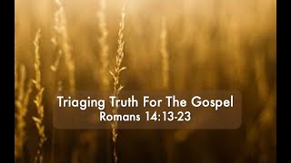 Triaging Truth for the Gospel [upl. by Kirred]