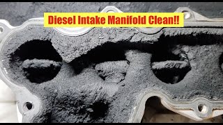 Mitsubishi Pajero Diesel Soot Manifold Cleanout [upl. by Norrv427]