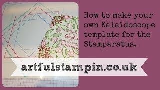 Create kaleidoscope template for Stamparatus stampinup stamparatus [upl. by Yentnuoc]