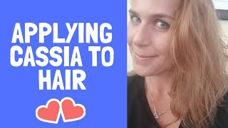 How I apply Cassia To My Hair [upl. by Kauslick]