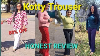 Kotty Trouser  HONEST REVIEW  Best Trousers Under 300rs [upl. by Avlasor]