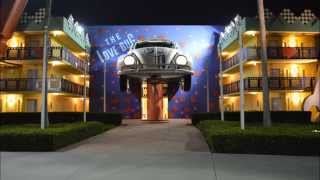 All Star Movies Resort Herbie the Love Bug Section at Walt Disney World [upl. by Obeded475]