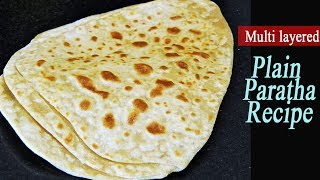 साधा पराठा  Plain Paratha Recipe  MadhurasRecipe  How to make Paratha [upl. by Aizek]