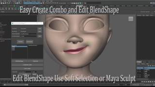 Easy BlendShape Script for Facial Rigging [upl. by Nwadrebma]